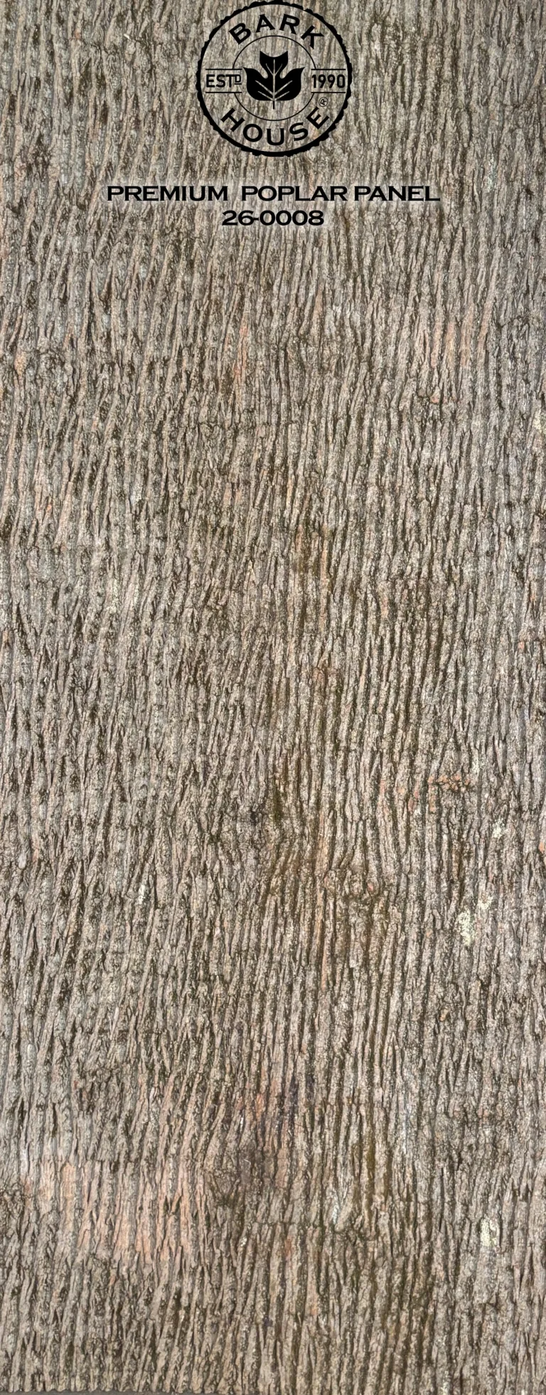 Bark House poplar bark panel SKU POPP-PRE-26-0008