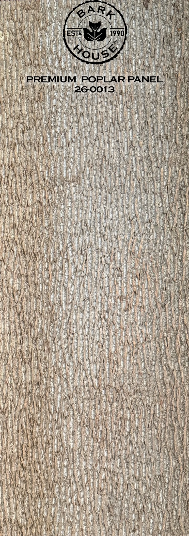 Bark House poplar bark panel SKU POPP-PRE-26-0013