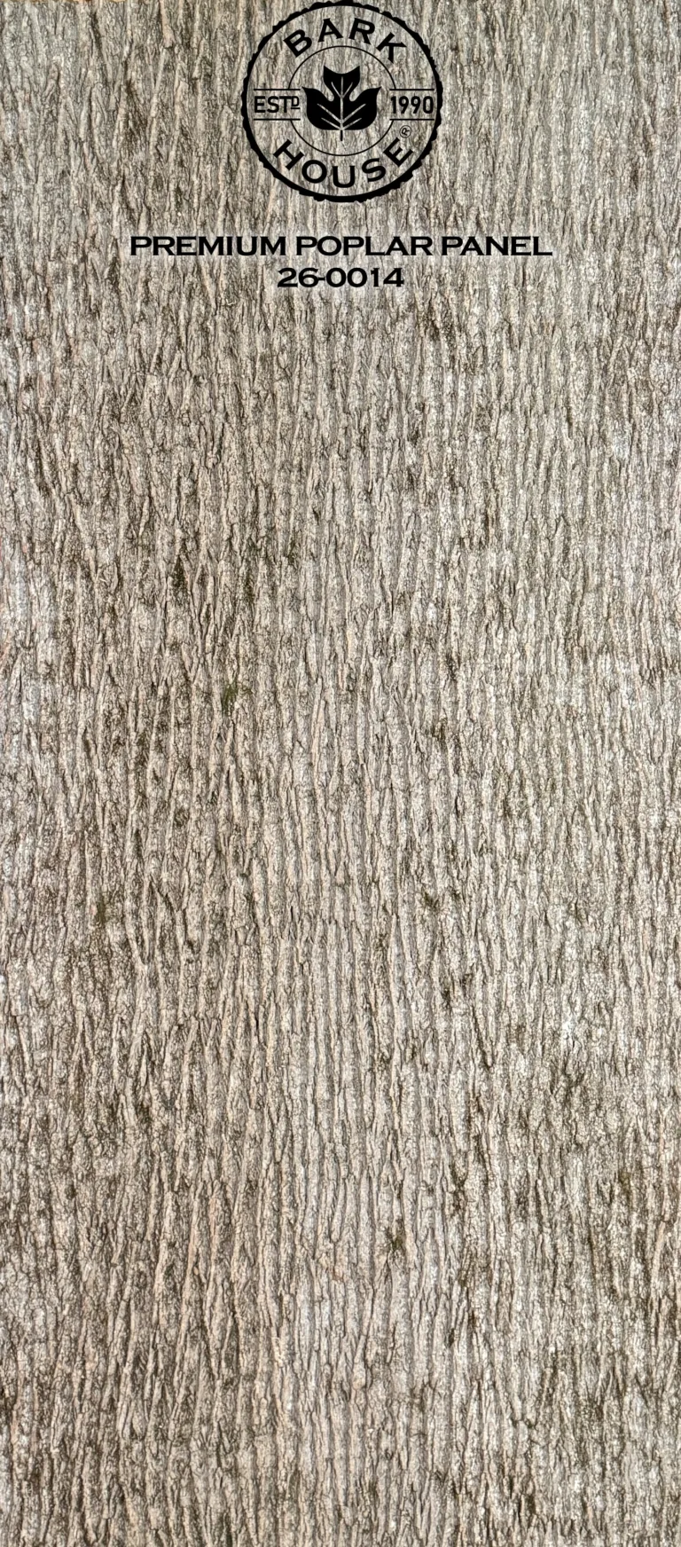 Bark House poplar bark panel SKU POPP-PRE-26-0014