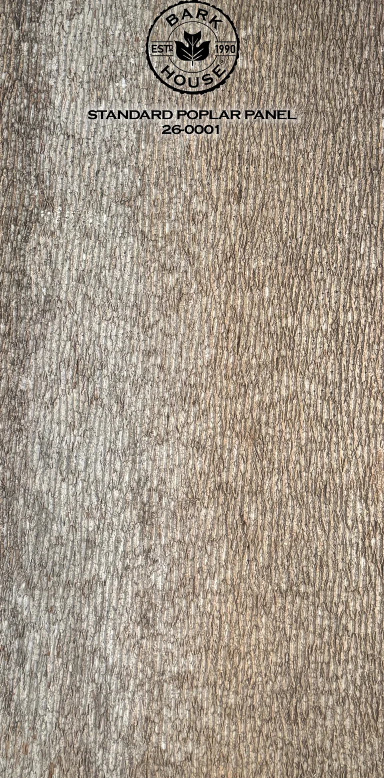 Bark House poplar bark panel SKU POPP-STD-26-0001