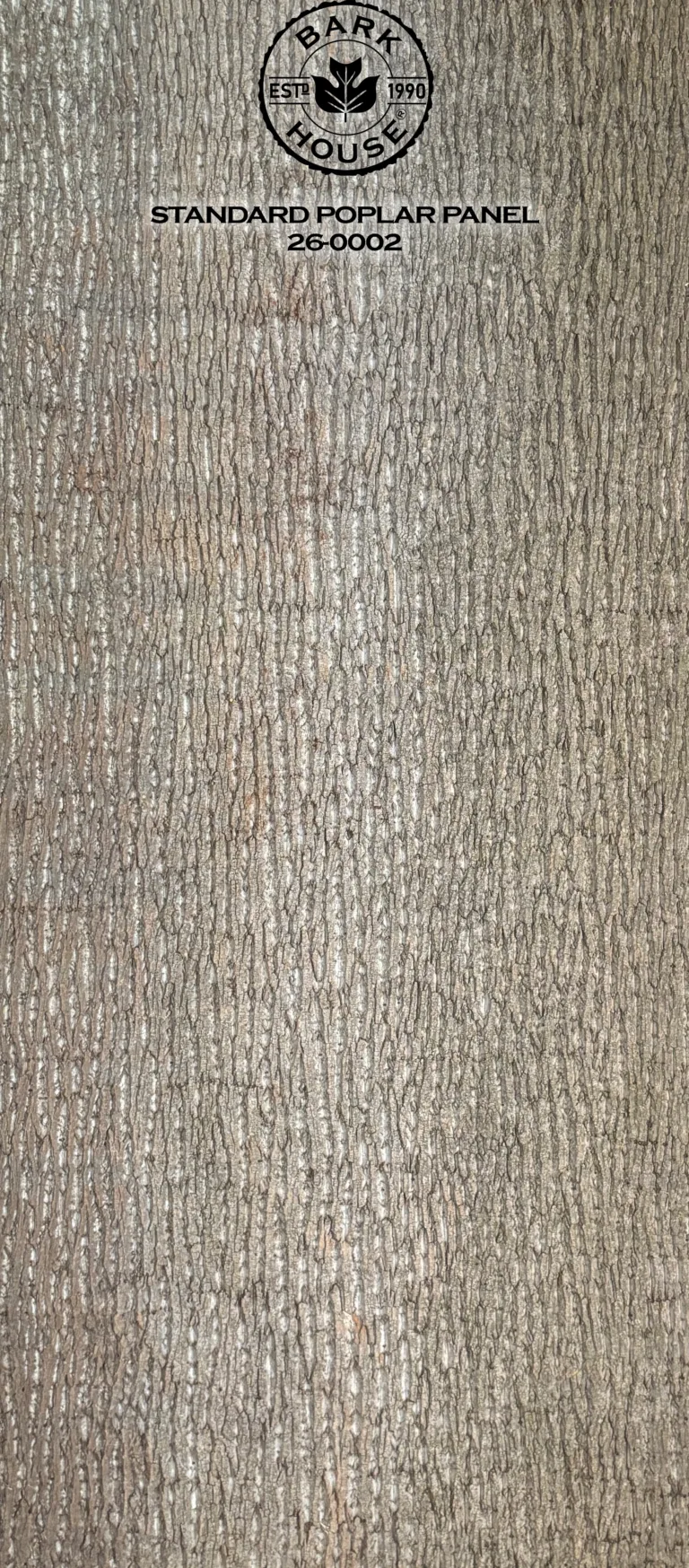 Bark House poplar bark panel SKU POPP-STD-26-0002