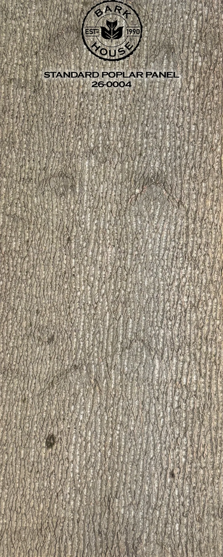 Bark House poplar bark panel SKU POPP-STD-26-0004