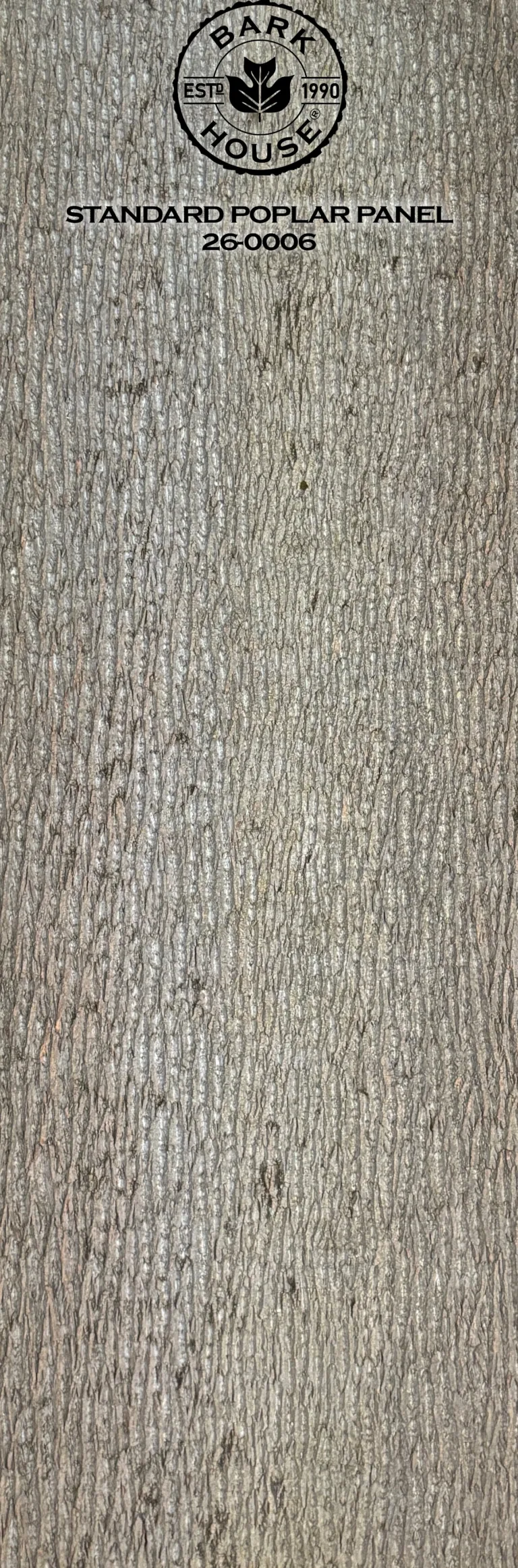 Bark House poplar bark panel SKU POPP-STD-26-0006