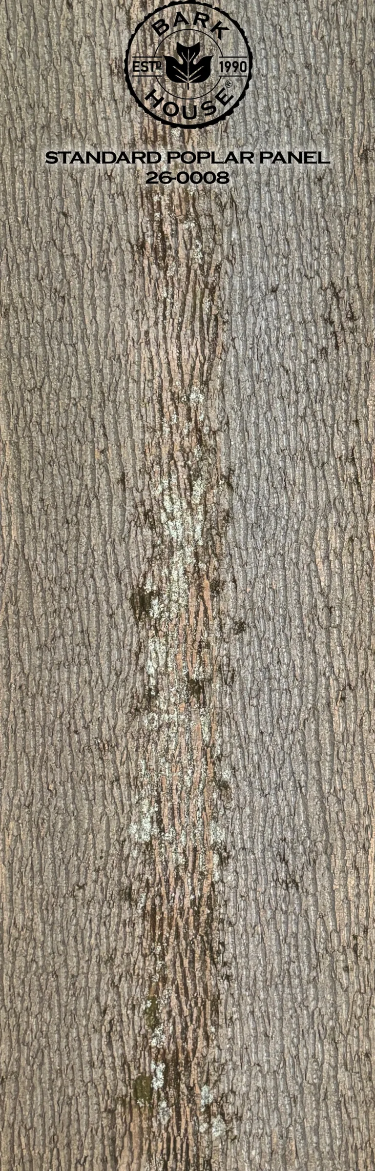 Bark House poplar bark panel SKU POPP-STD-26-0008