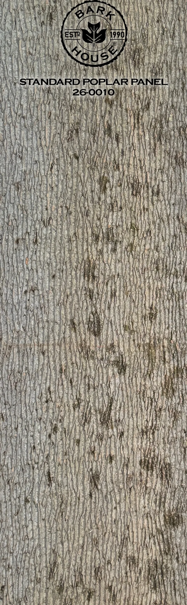Bark House poplar bark panel SKU POPP-STD-26-0010