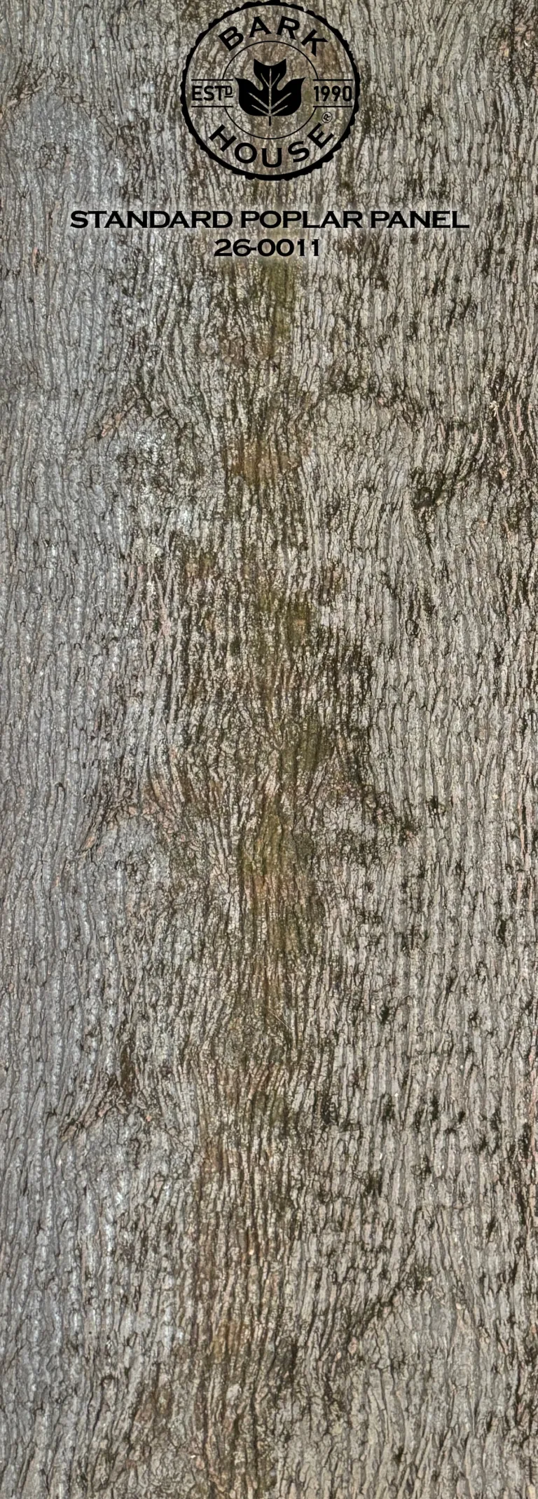 Bark House poplar bark panel SKU POPP-STD-26-0011