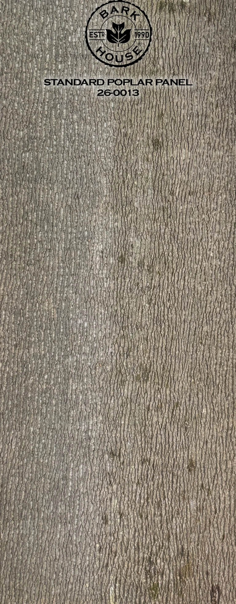 Bark House poplar bark panel SKU POPP-STD-26-0013