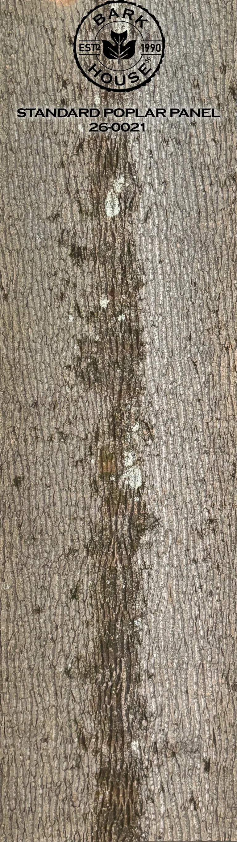 Bark House poplar bark panel SKU POPP-STD-26-0021