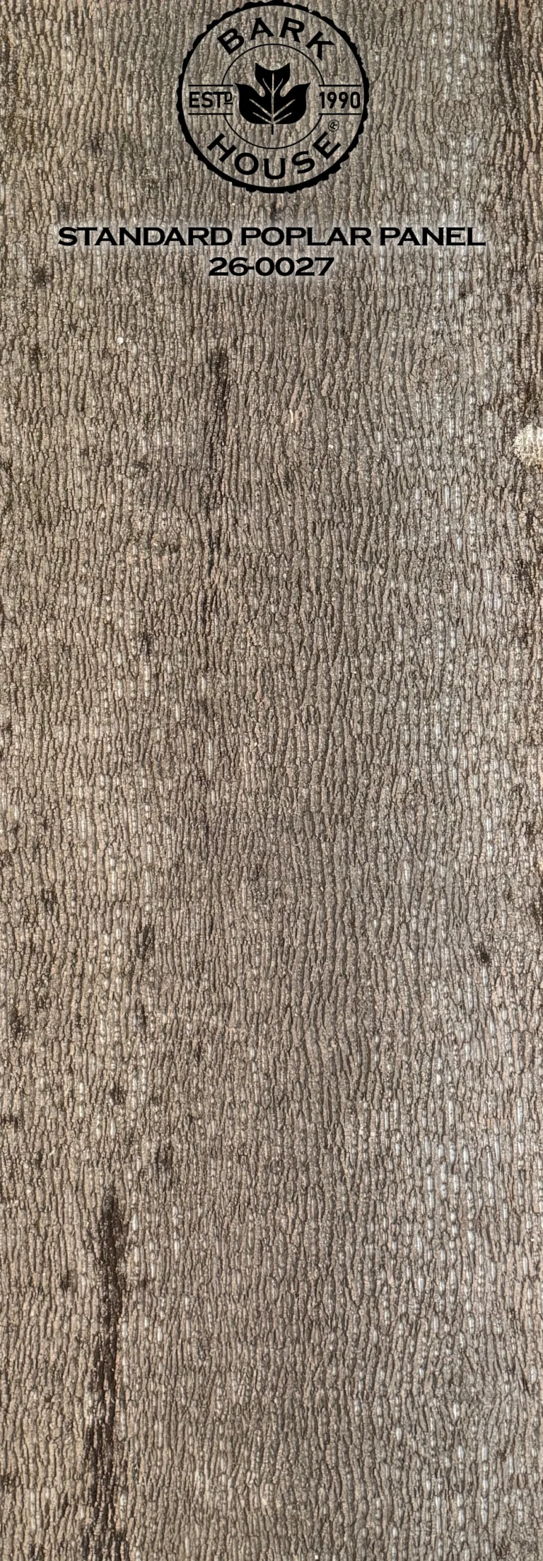 Bark House poplar bark panel SKU POPP-STD-26-0027