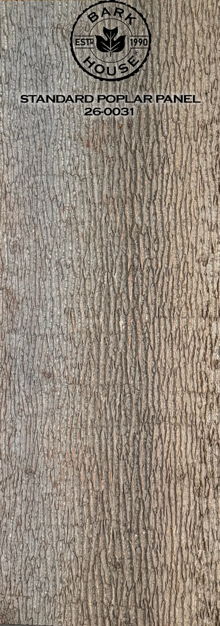 Bark House poplar bark panel SKU POPP-STD-26-0031