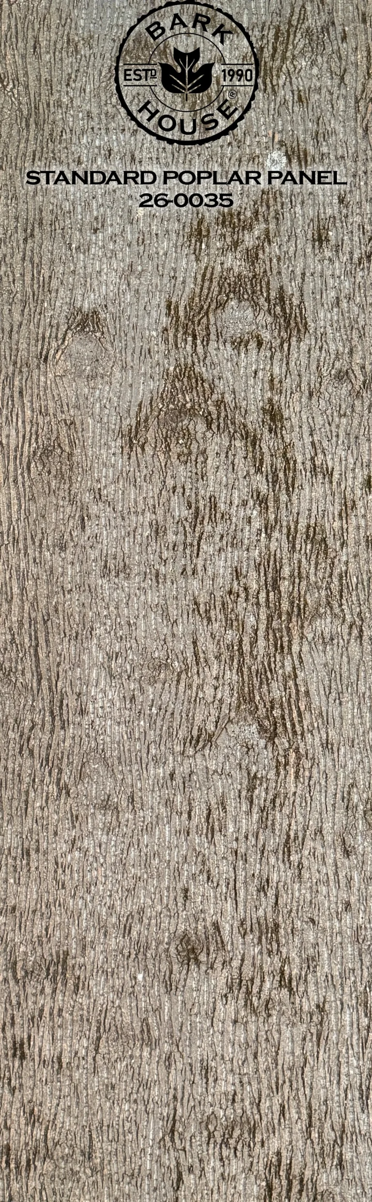 Bark House poplar bark panel SKU POPP-STD-26-0035