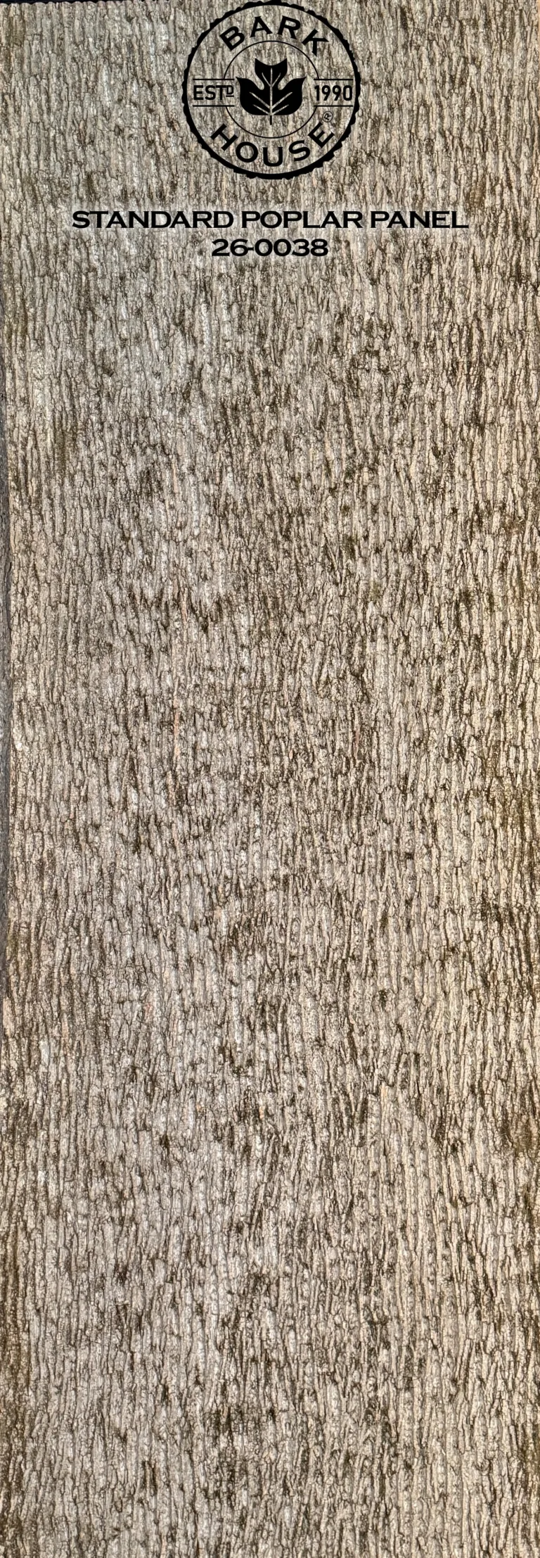 Bark House poplar bark panel SKU POPP-STD-26-0038