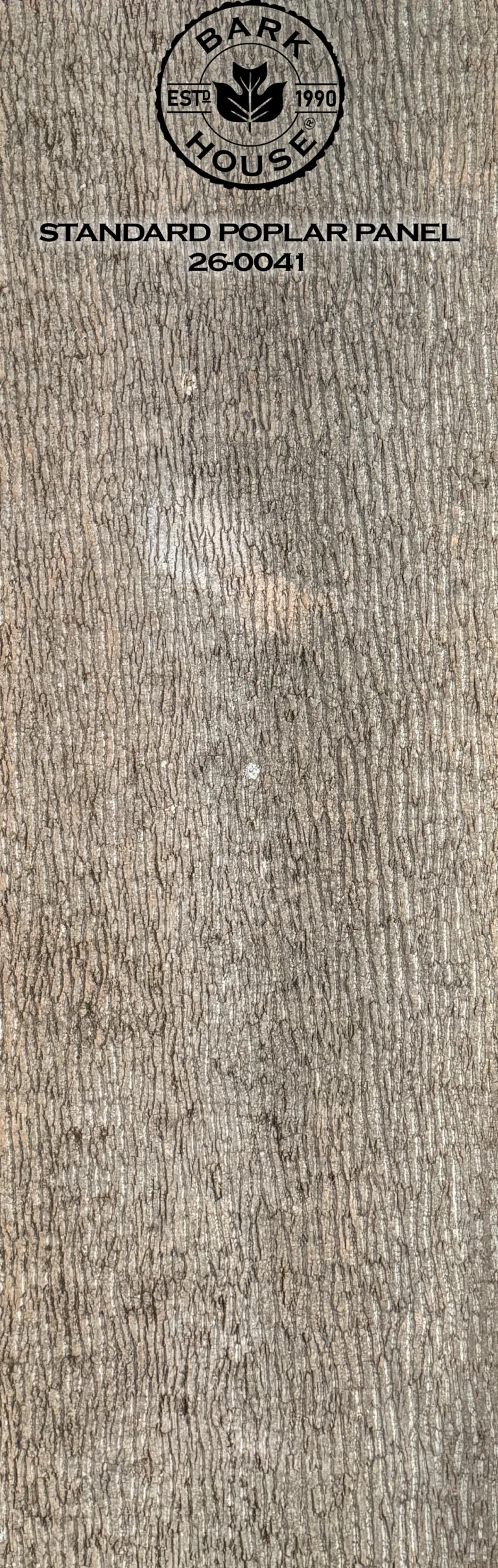 Bark House poplar bark panel SKU POPP-STD-26-0041
