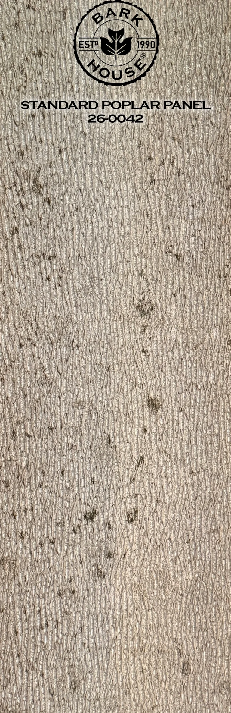 Bark House poplar bark panel SKU POPP-STD-26-0042