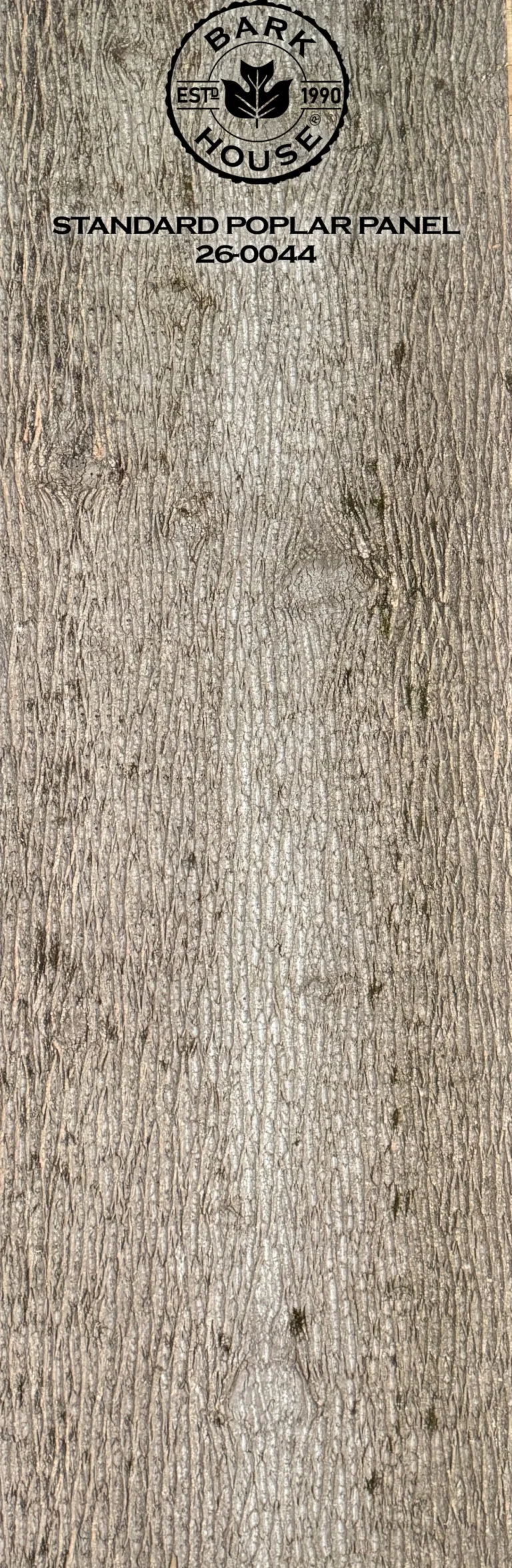 Bark House poplar bark panel SKU POPP-STD-26-0044