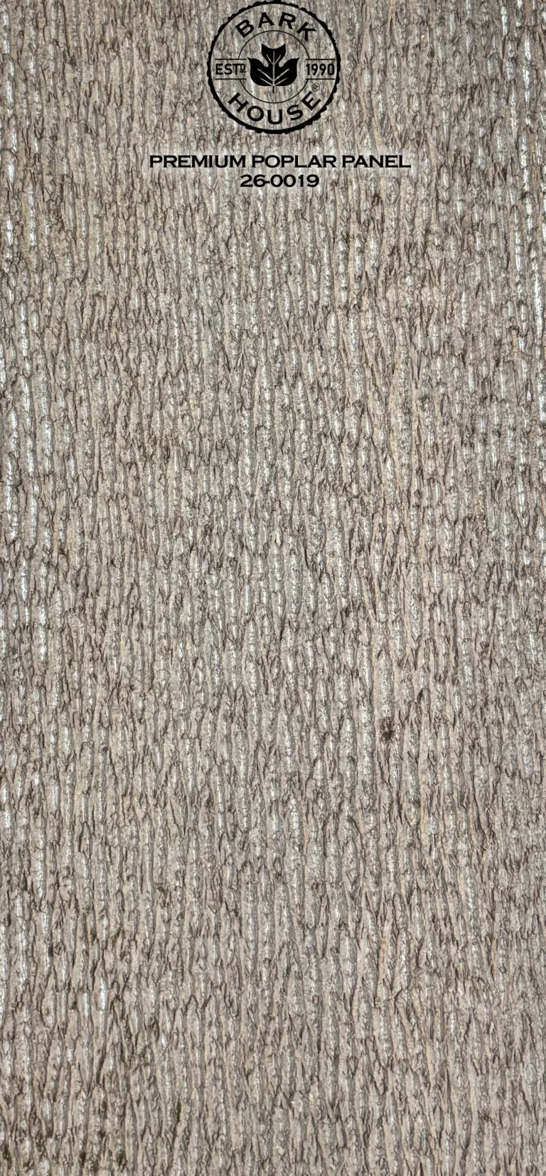 Bark House poplar bark panel SKU POPP-PRE-26-0019