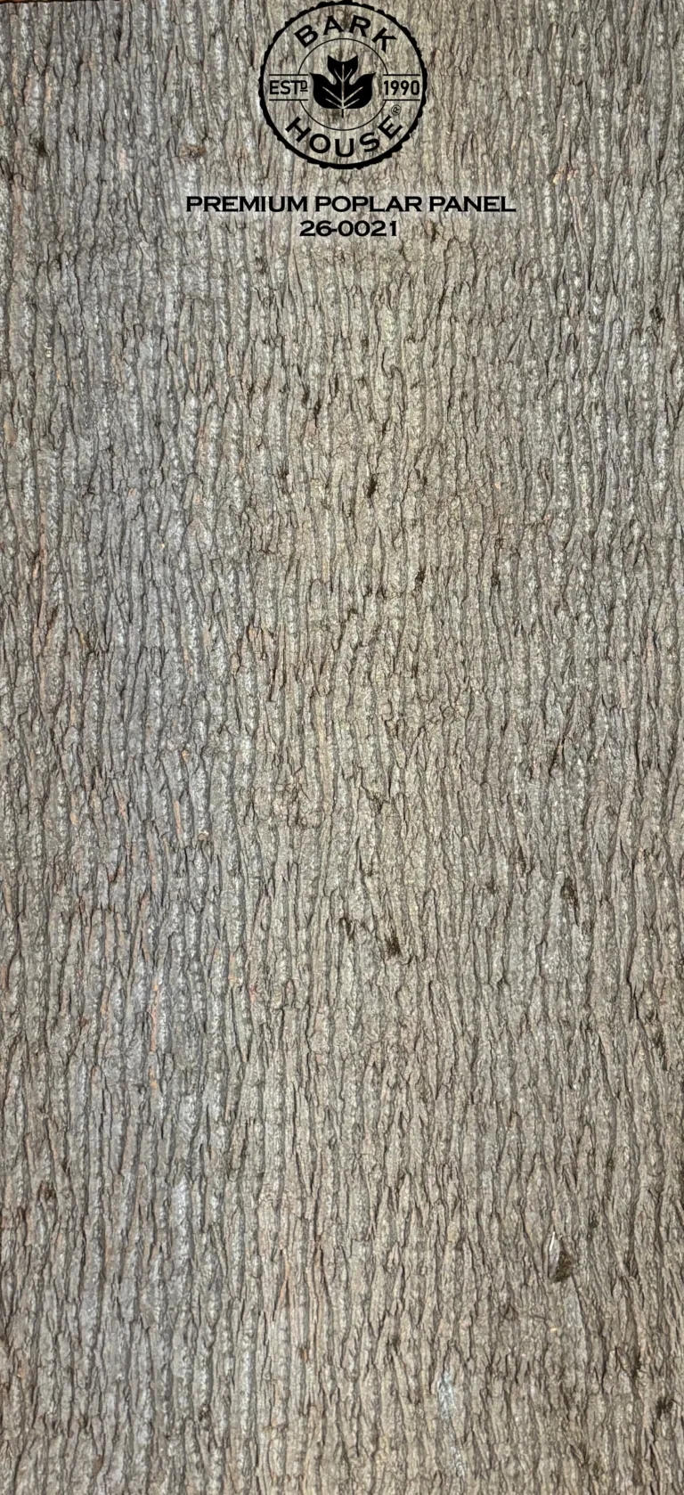 Bark House poplar bark panel SKU POPP-PRE-26-0021