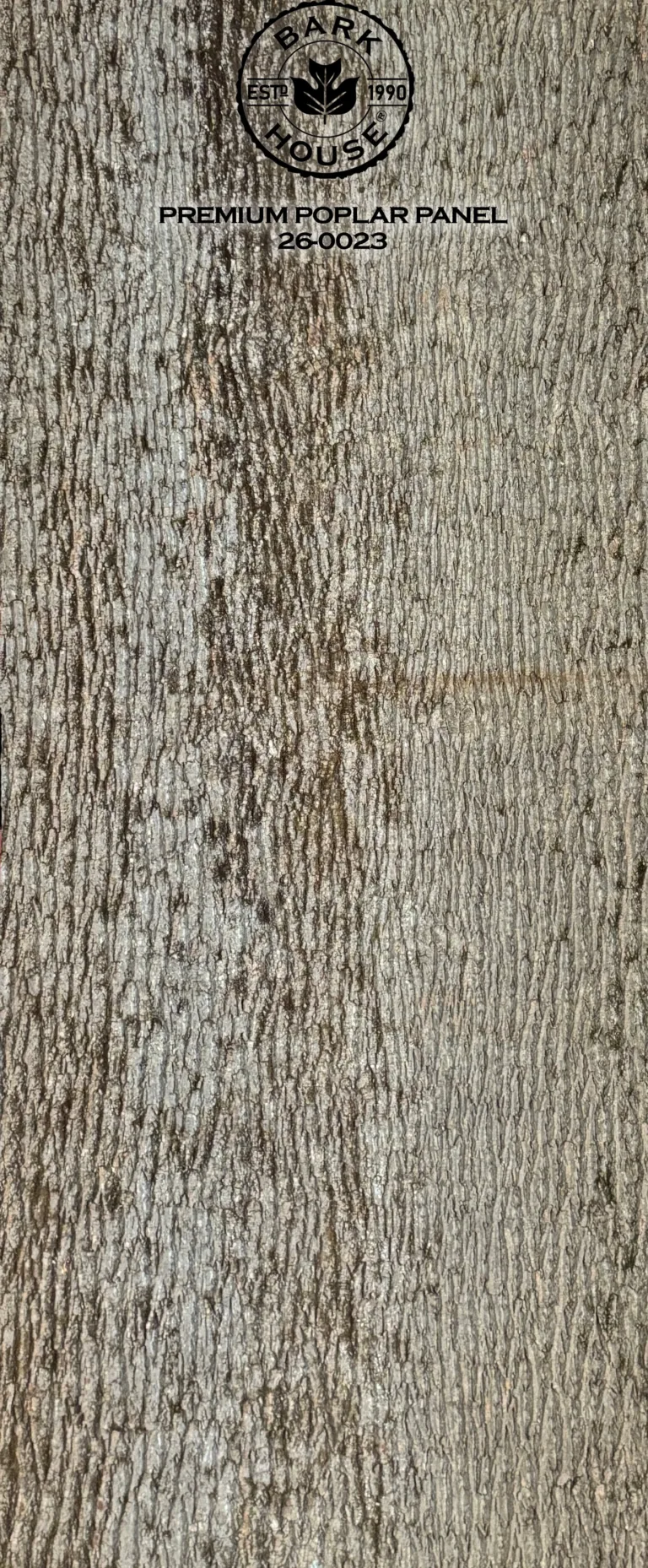 Bark House poplar bark panel SKU POPP-PRE-26-0023