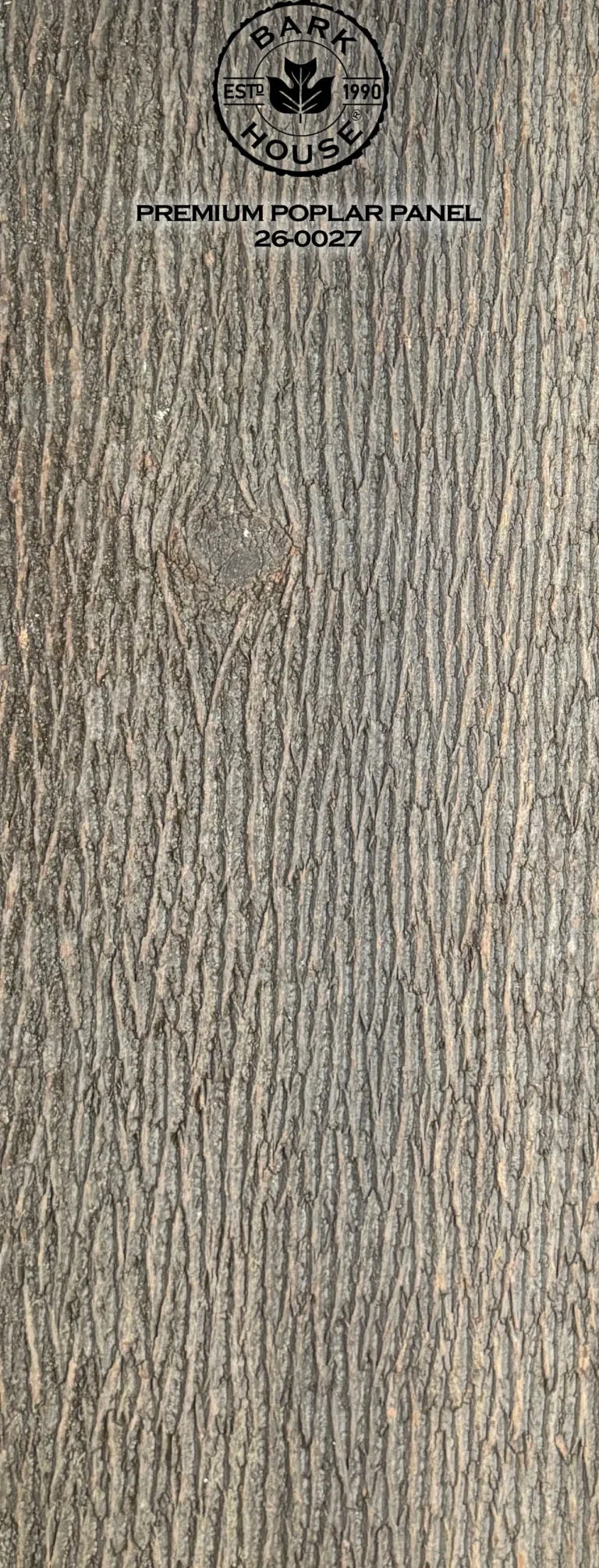 Bark House poplar bark panel SKU POPP-PRE-26-0027