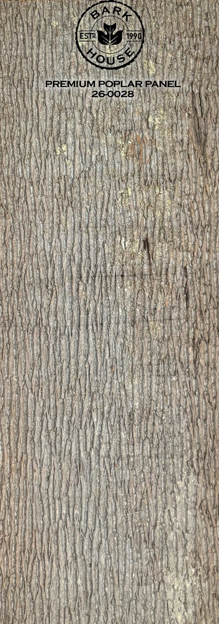 Bark House poplar bark panel SKU POPP-PRE-26-0028