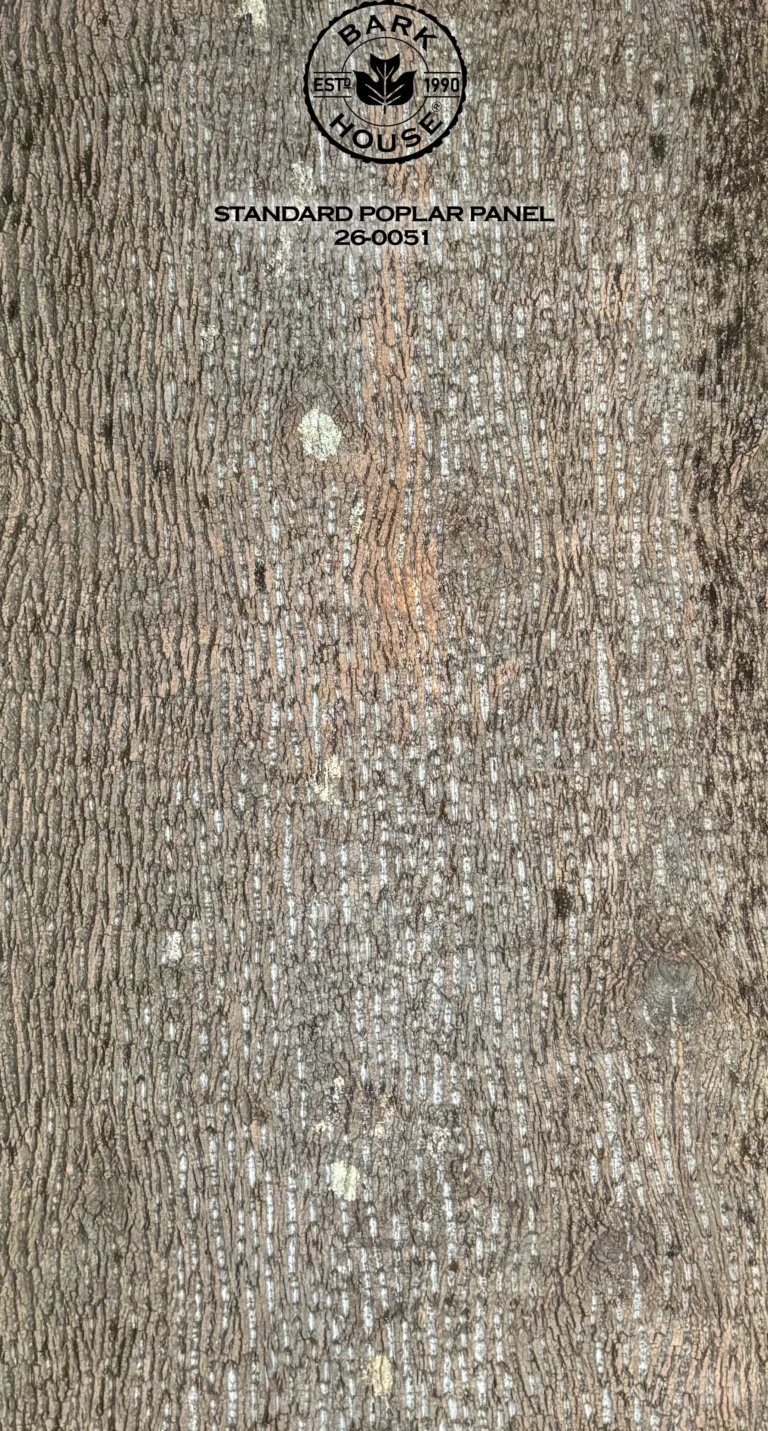 Bark House poplar bark panel SKU POPP-STD-26-0051