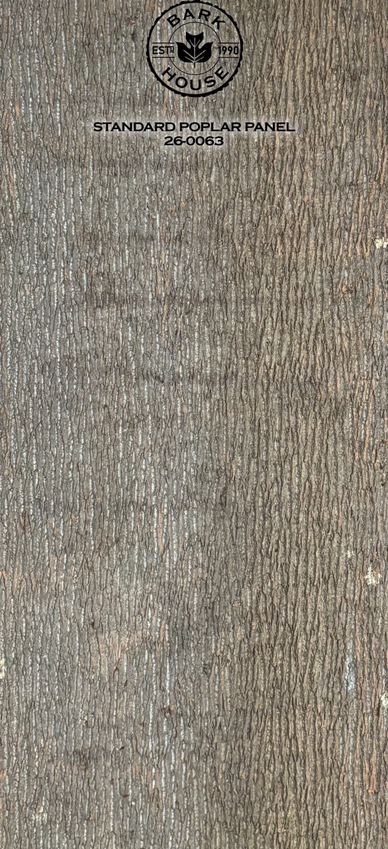Bark House poplar bark panel SKU POPP-STD-26-0063