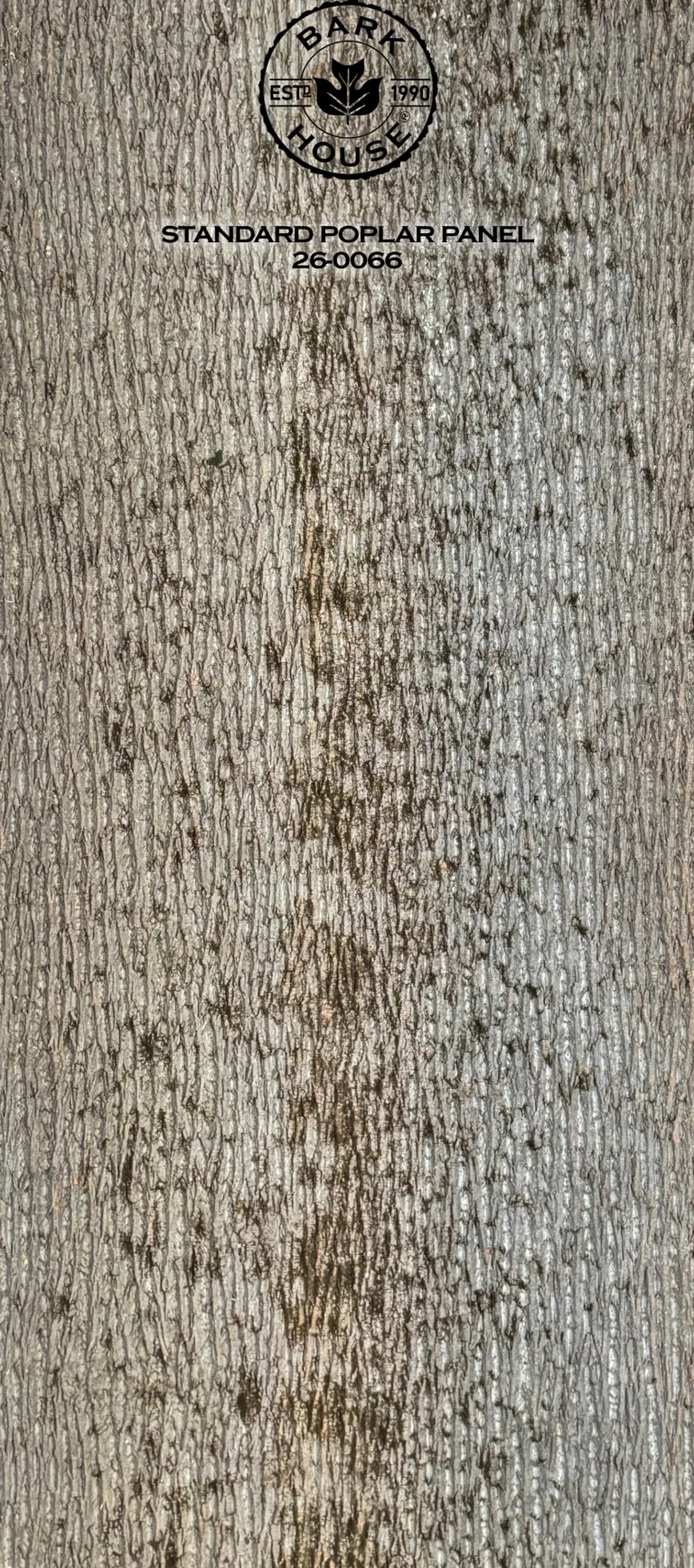 Bark House poplar bark panel SKU POPP-STD-26-0066