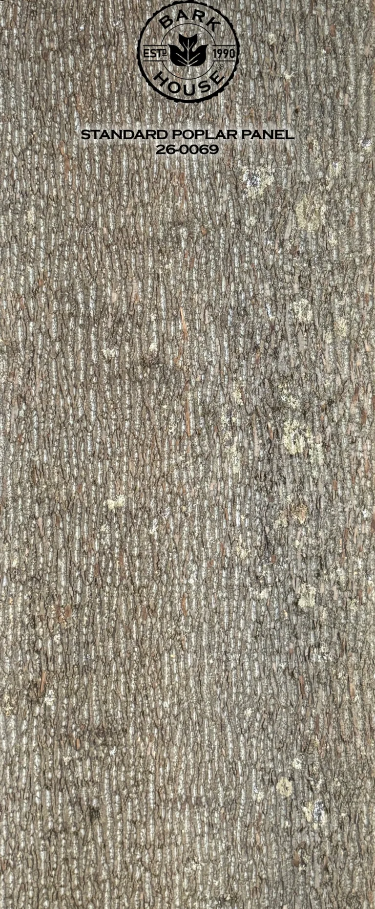 Bark House poplar bark panel SKU POPP-STD-26-0069