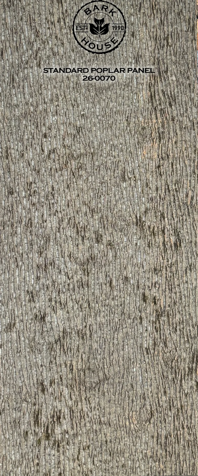 Bark House poplar bark panel SKU POPP-STD-26-0070