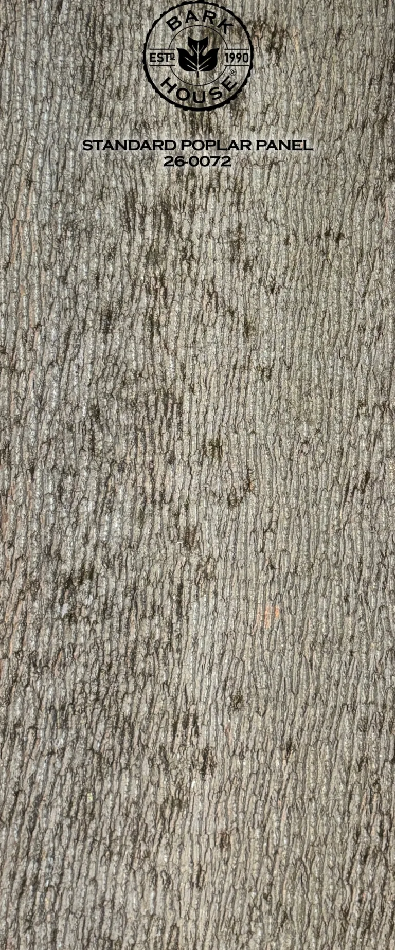 Bark House poplar bark panel SKU POPP-STD-26-0072