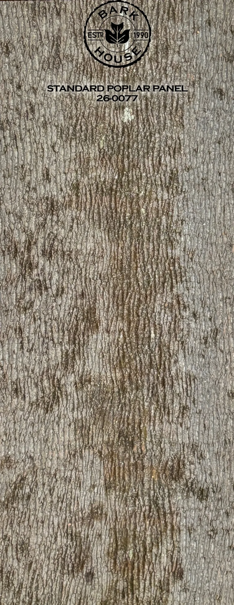 Bark House poplar bark panel SKU POPP-STD-26-0077