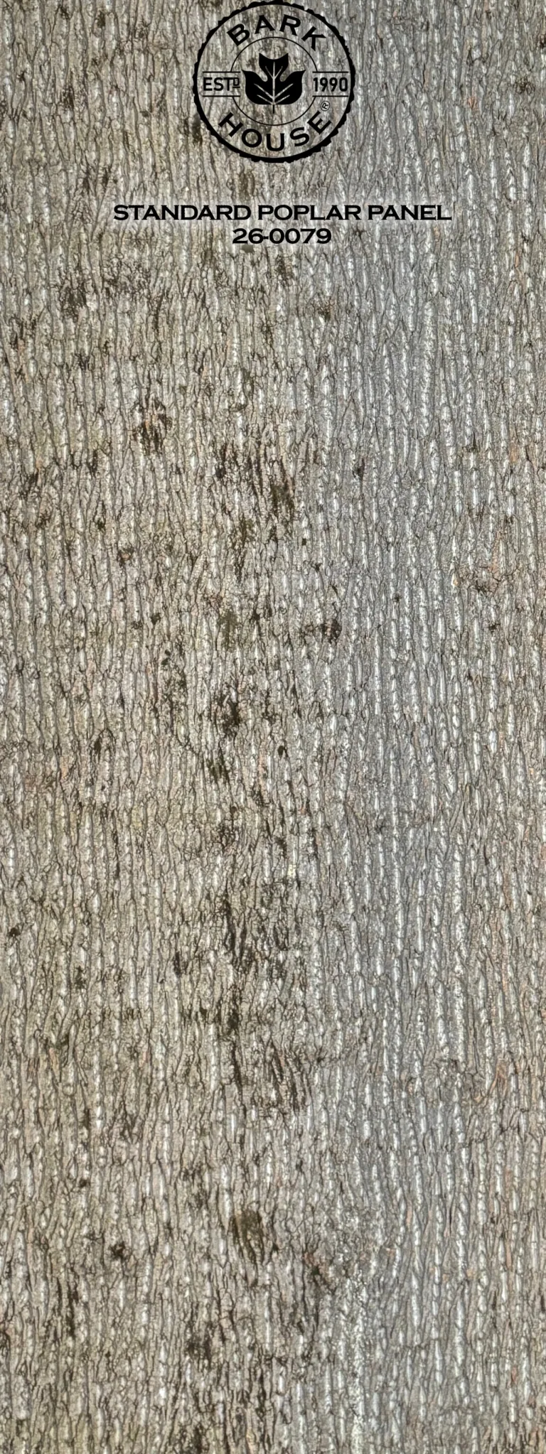 Bark House poplar bark panel SKU POPP-STD-26-0079