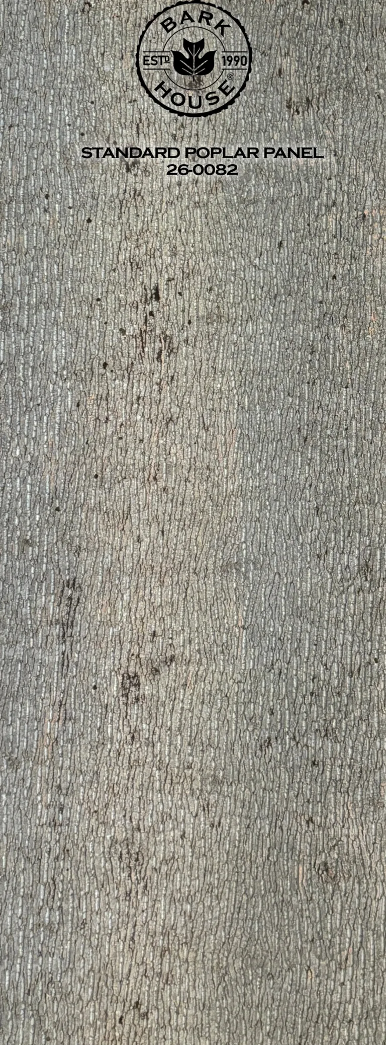 Bark House poplar bark panel SKU POPP-STD-26-0082