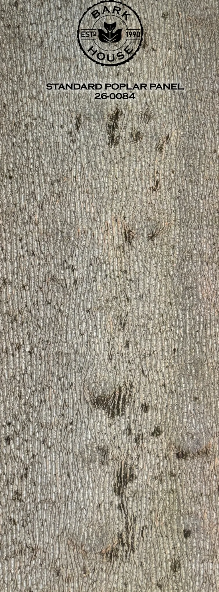 Bark House poplar bark panel SKU POPP-STD-26-0084
