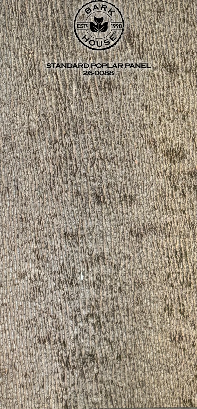 Bark House poplar bark panel SKU POPP-STD-26-0088